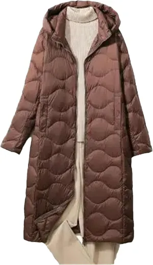 Winter Women Long Hooded Down Coat Warm Thick Down Jacket Parkas Female Loose Puffer Outwears