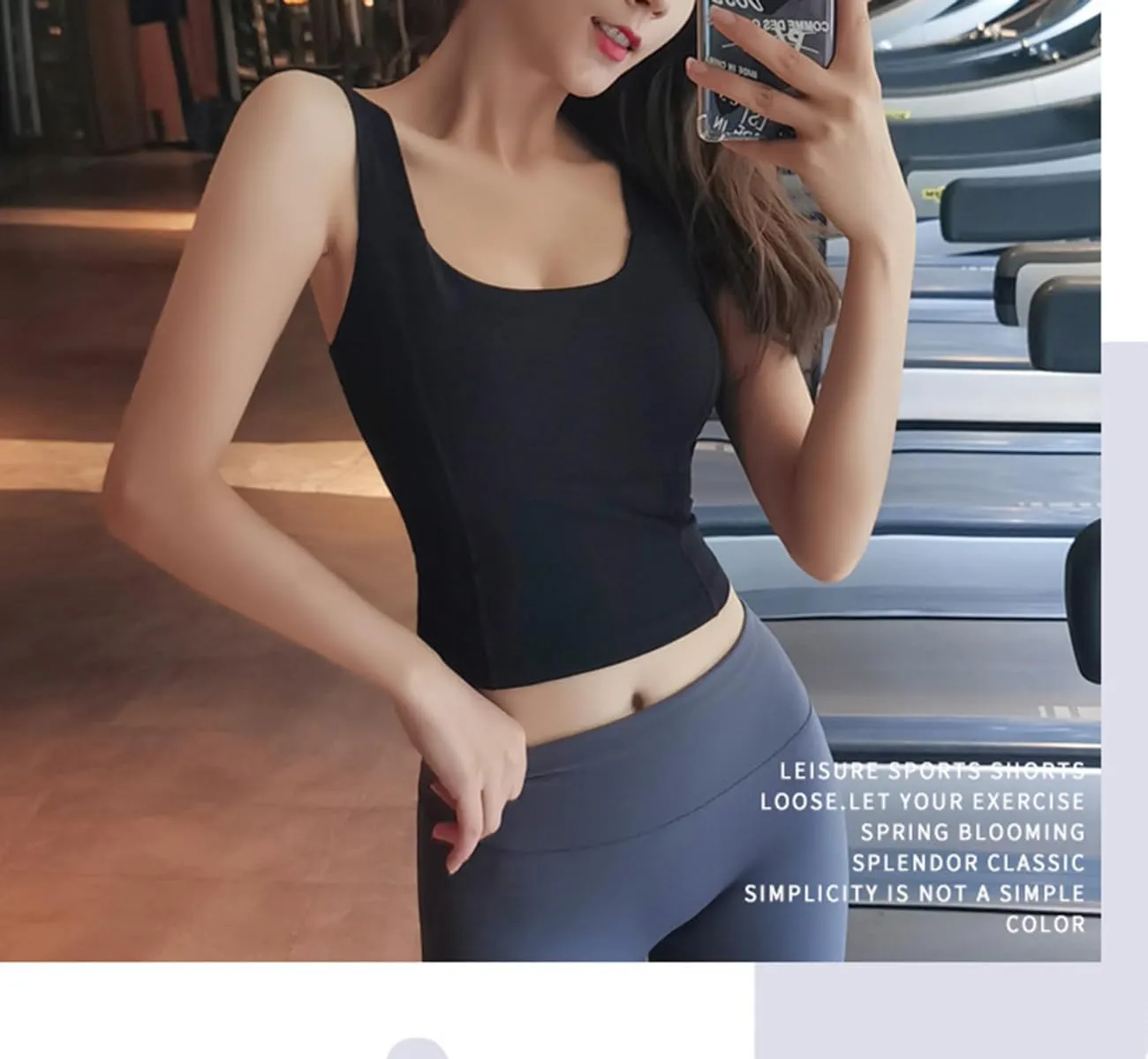 Women Cute High Impact Sports Bras Bow Tie Cross Back Sexy Running Bra Sports Bras for Women Yoga Tank Top