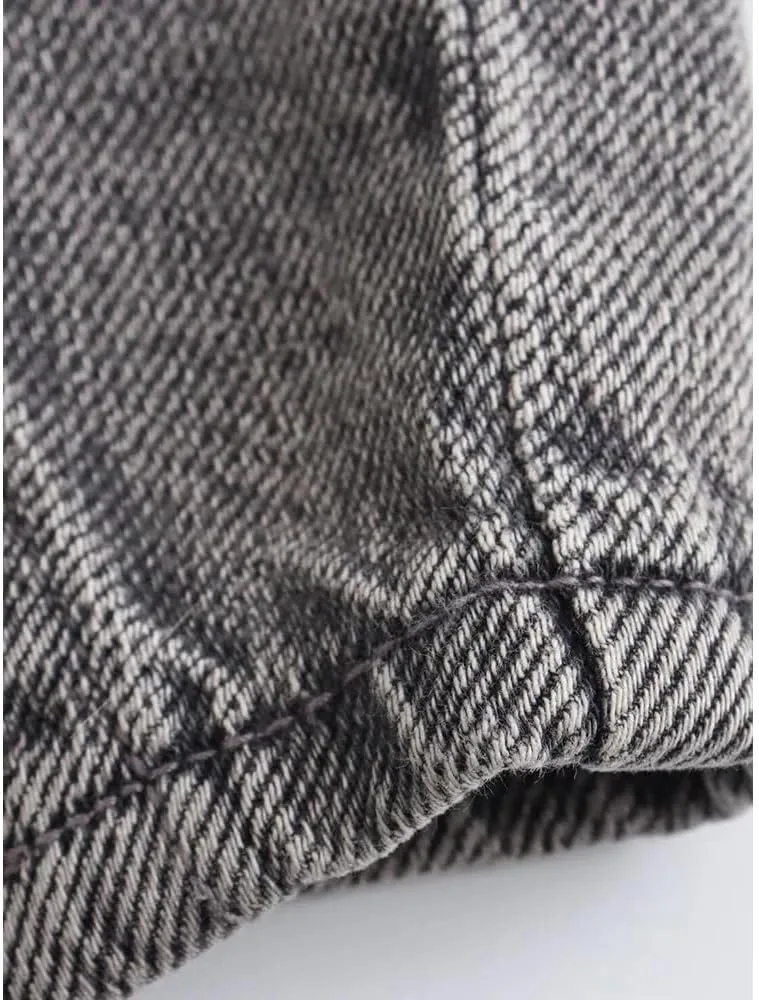 Women High Waist Button Front Split Hem Denim Skirt Slim Fit Streetwear Casual Long Skirt Fashion