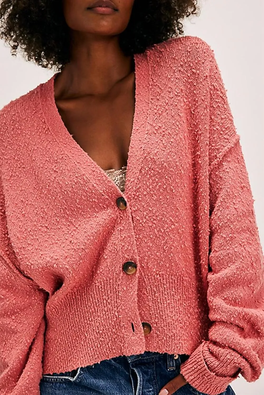 Women Knitted Cardigan Sweaters Long Sleeve Button Down Ribbed Knit Sweater Tops Y2k Cropped Cardigans Streetwear