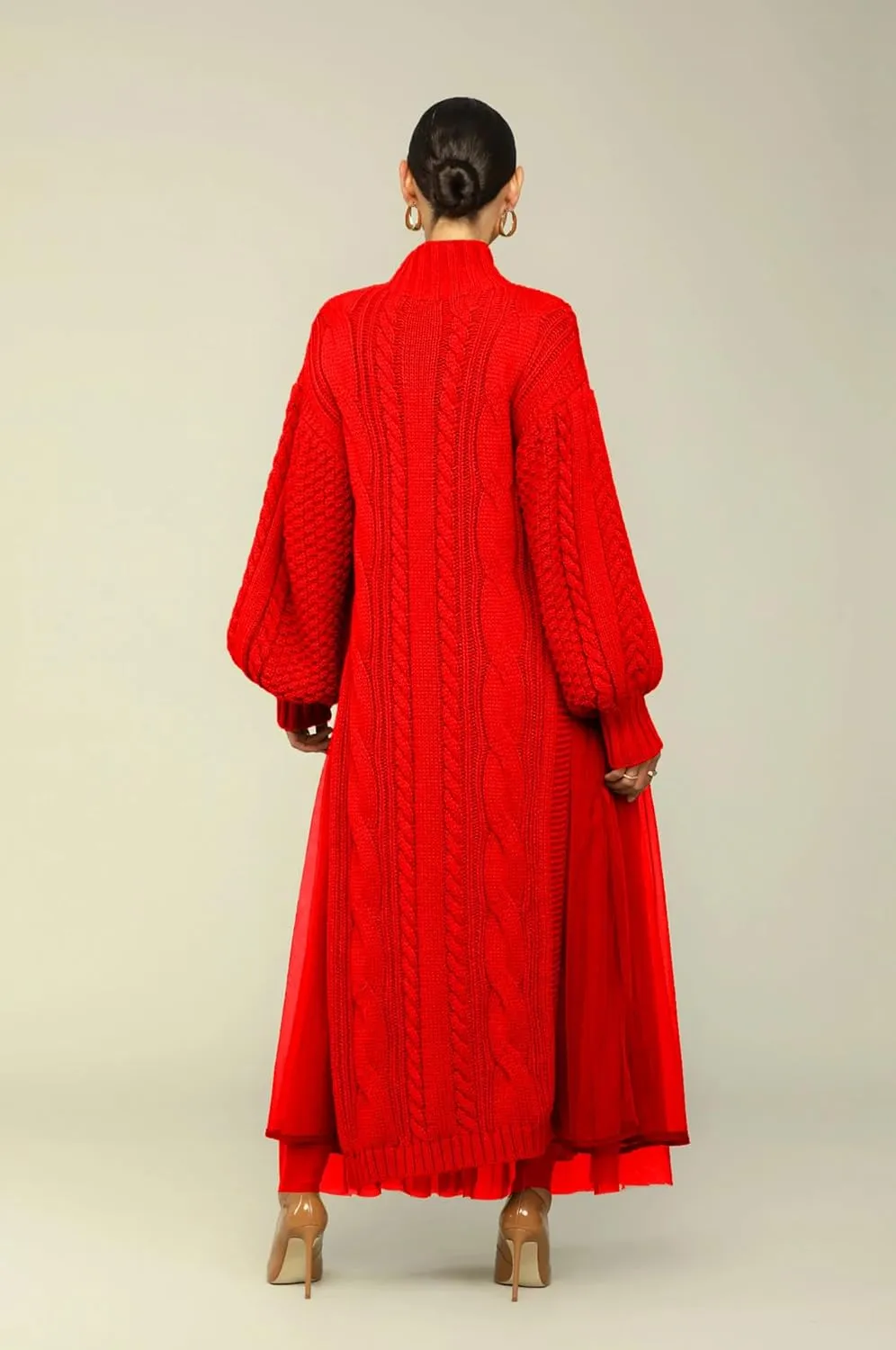 Womens Long Sweater Dress Long Sleeve Turtleneck Cable Knit Lace Slit A Line Pullover Dresses