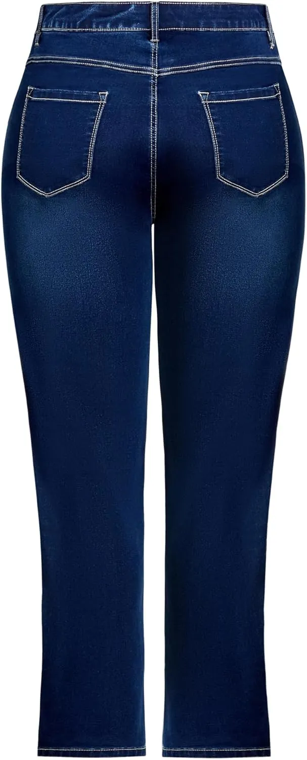 Women's Plus Size Butter Denim Straight Leg Jean
