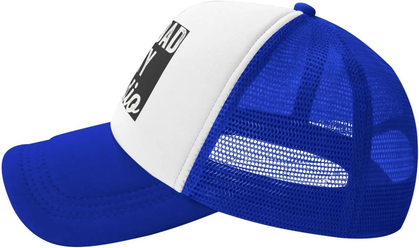 Your Dad is My Cardio Trucker Hat Mesh Baseball Cap Women Cowboy Hat Men Dad Hat Adjustable Sun Hat Snapback Hat Black